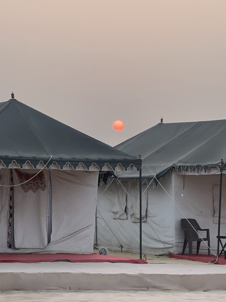 Morning at our Tent Accommodation